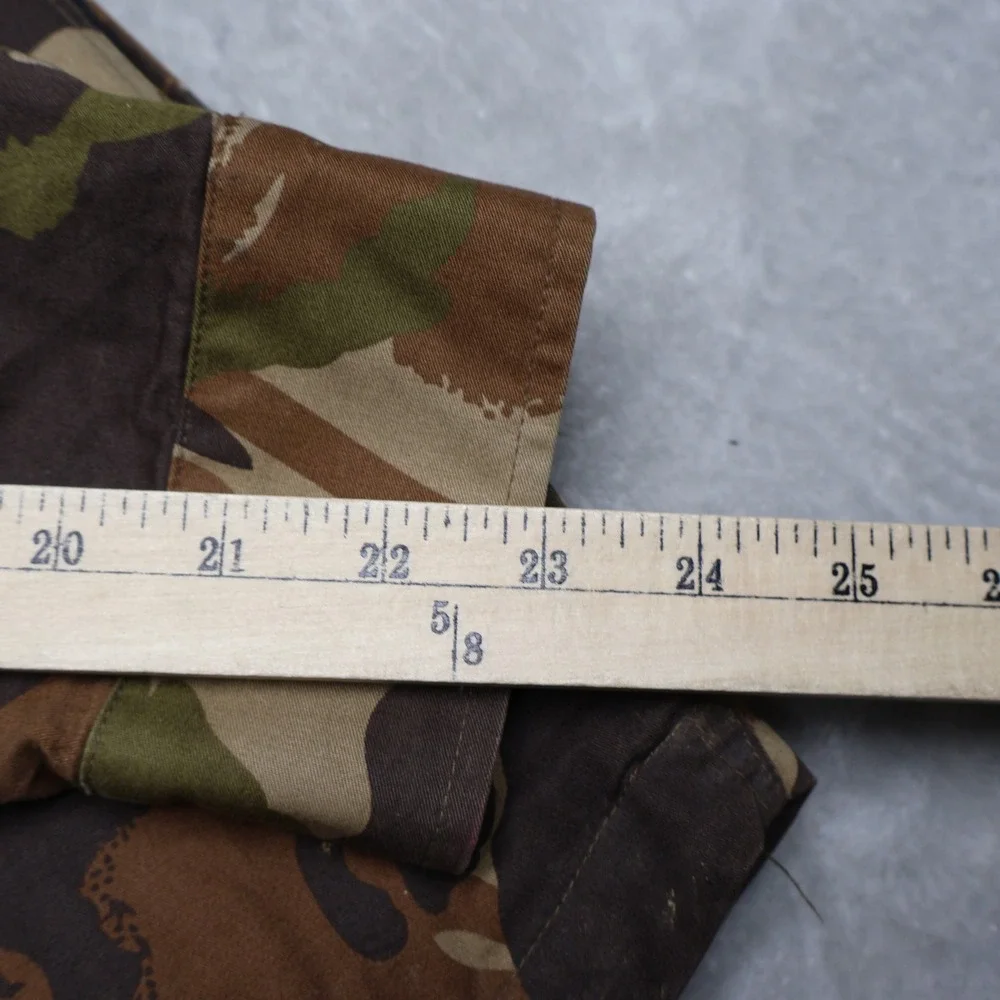 Saga Outerwear Shirt Jacket Mens Medium Camo Woodland Canvas Quilt Lined Utility